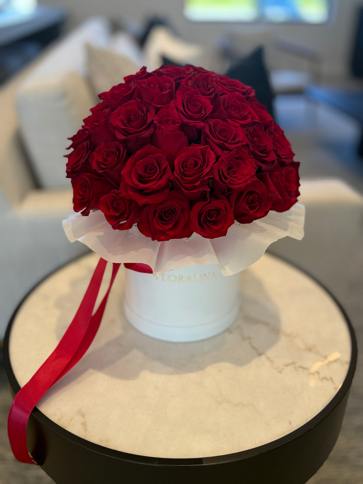 Luxury Rose Round Box