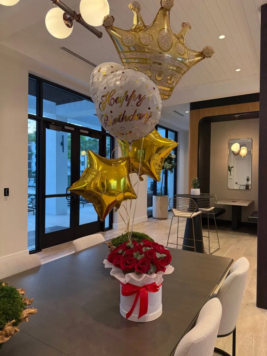 Birthday Balloons Set – Festive Balloon Add-On for Flower Delivery
