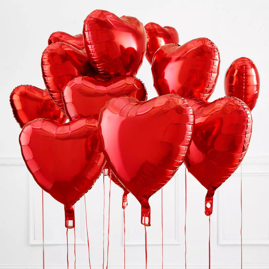 Red Heart Balloons