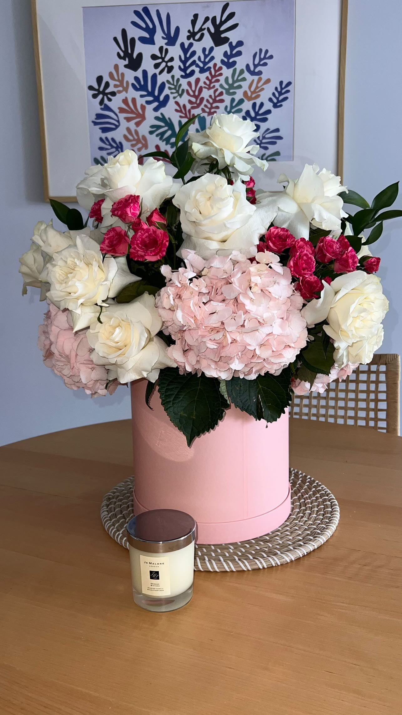 Bella Luxury Flower Box – Roses, Hydrangeas & Spray Roses