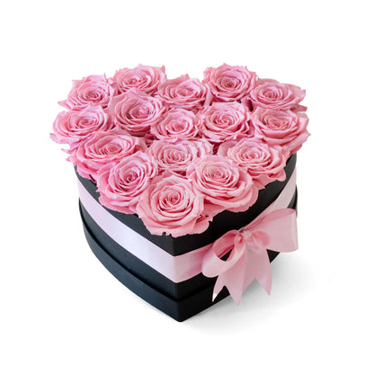 Heart Box With Forever Roses