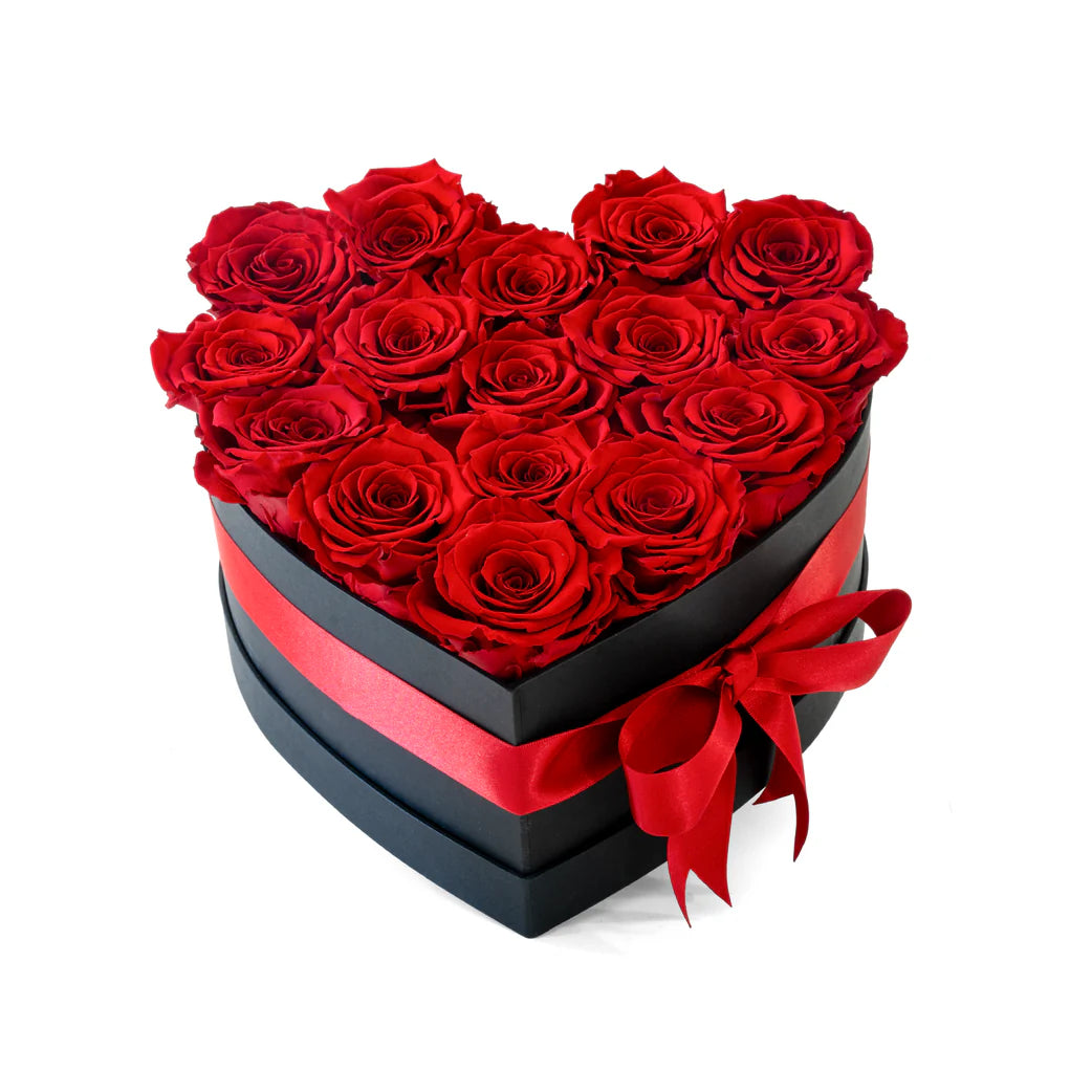 Heart Box – Preserved Roses, Long-Lasting XL Roses for Valentine’s Day