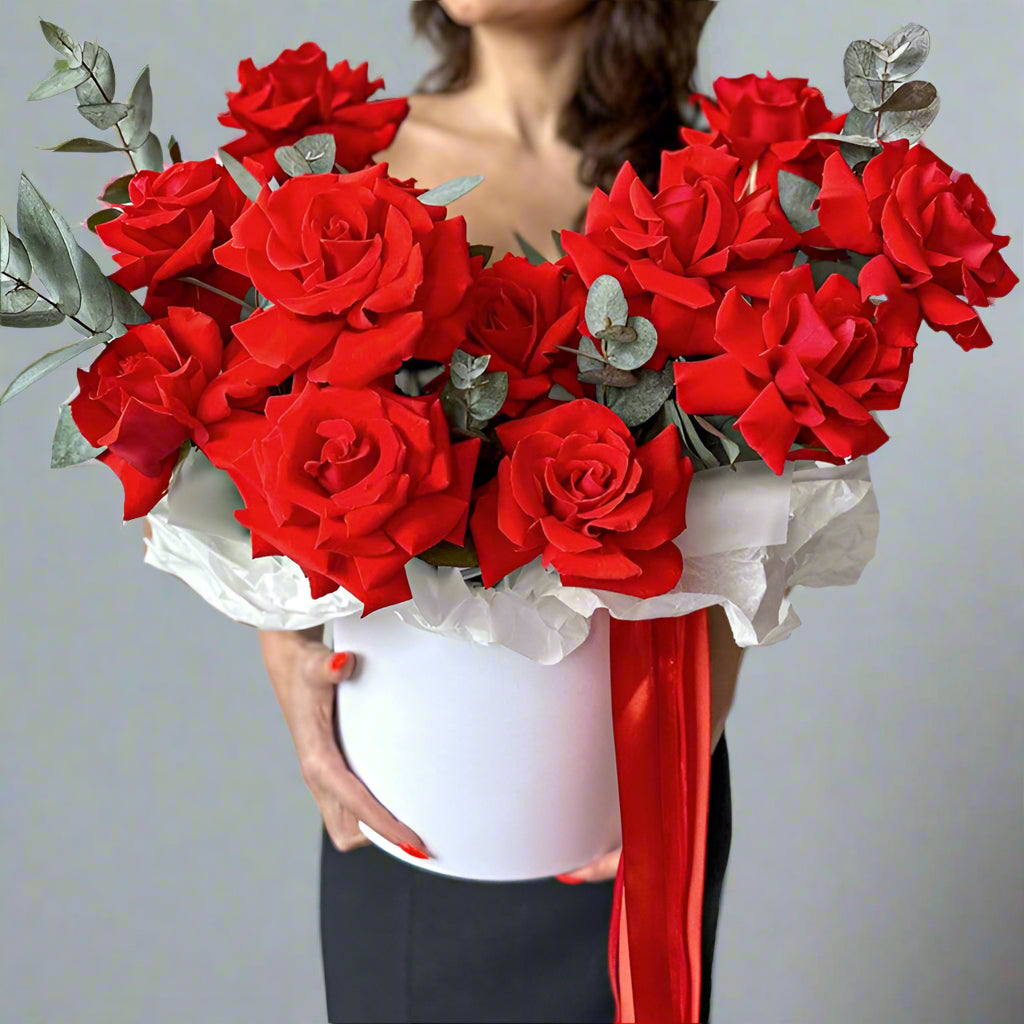 French Roses in a Flower Box