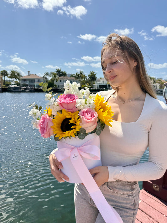 Blush Sunshine Flower Box – Mother’s Day Special