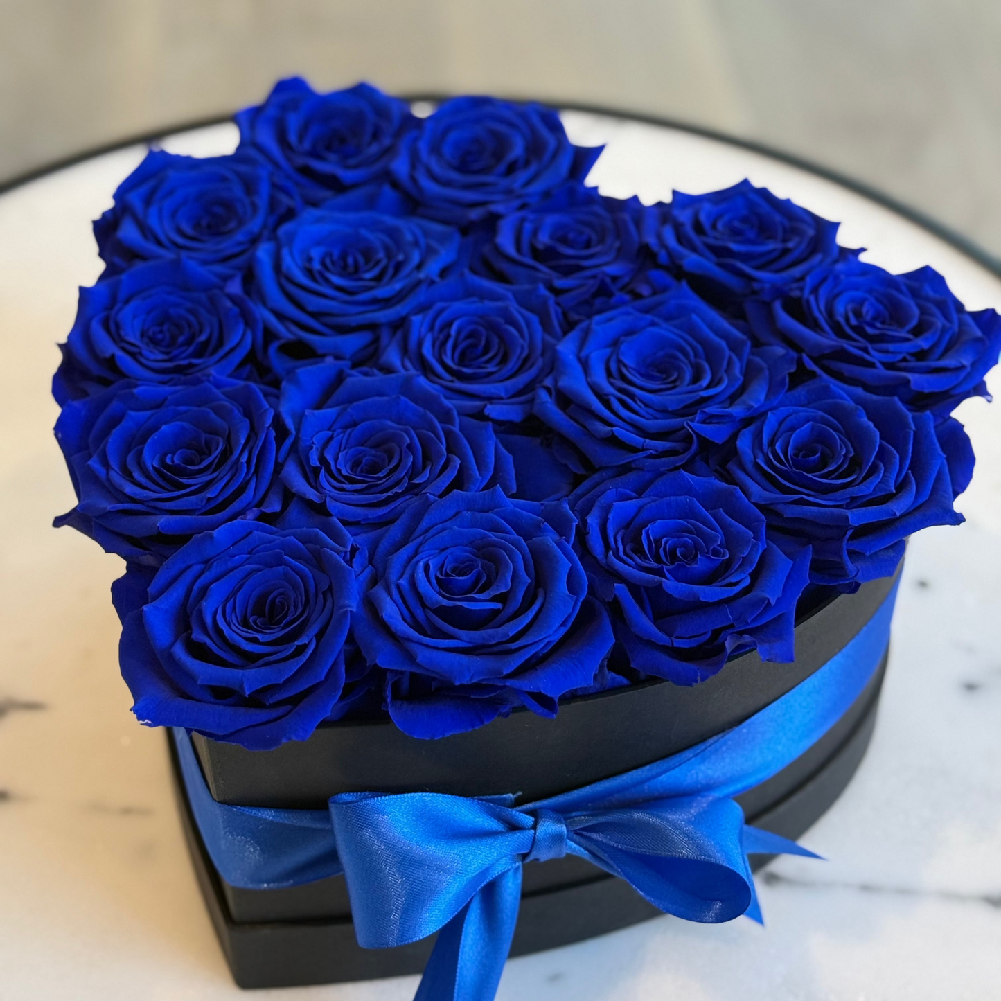 Коробка-сердечко - стабилизированные розы