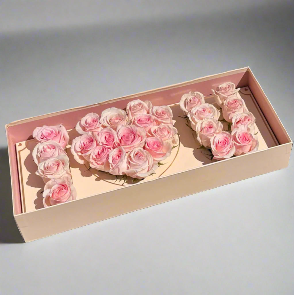 “I Love You” Rose Box – Real Luxury Roses for Valentine’s Day