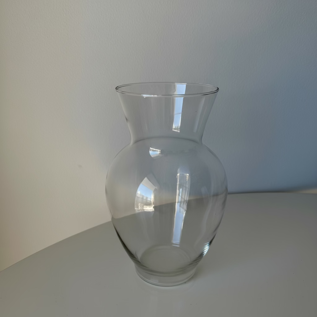 Elegant Medium Glass Vase