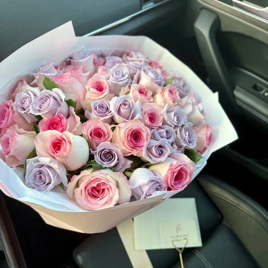 Pink & Purple Rose Bouquet